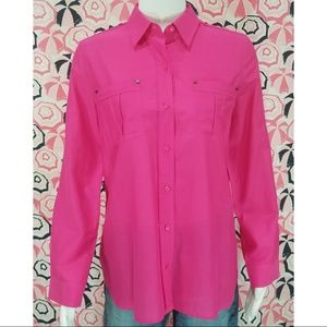 Chico's Silk Cotton Blouse EUC